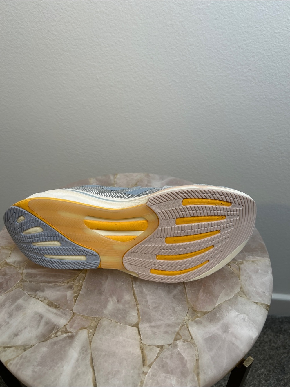 adidas Supernova Rise Women's Running Shoes - Light Gray & Yellow Accents - Picture 13 of 15